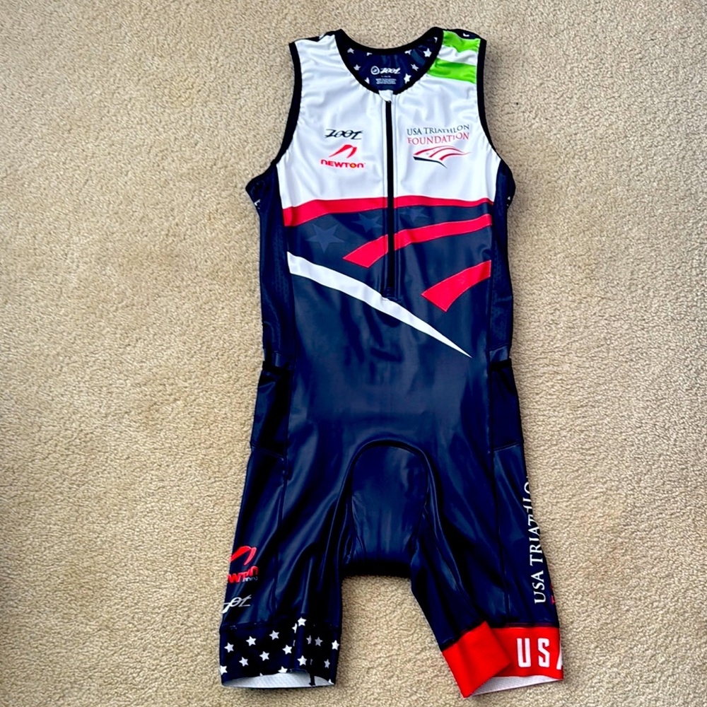 Men’s one piece Zoot triathlon suit - Large